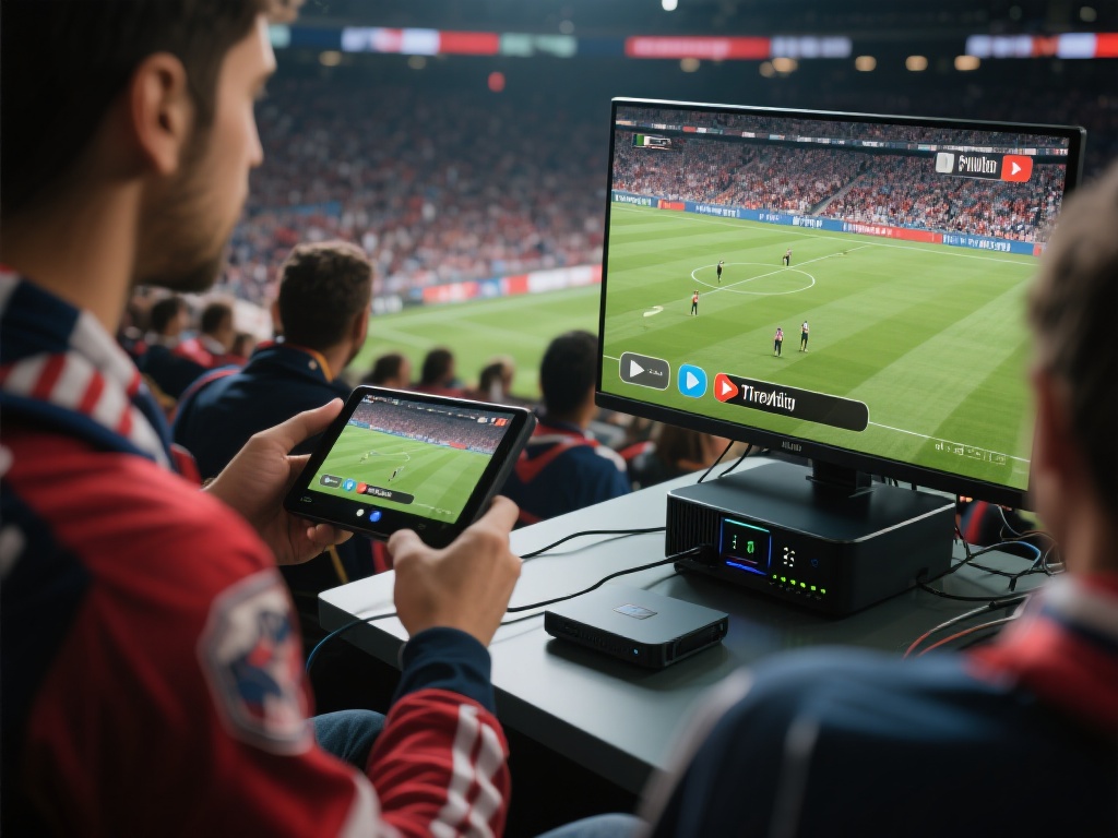 利用流媒体工具：部分球迷使用专属流媒体设